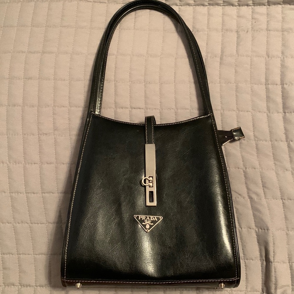 Vintage Prada leather purse